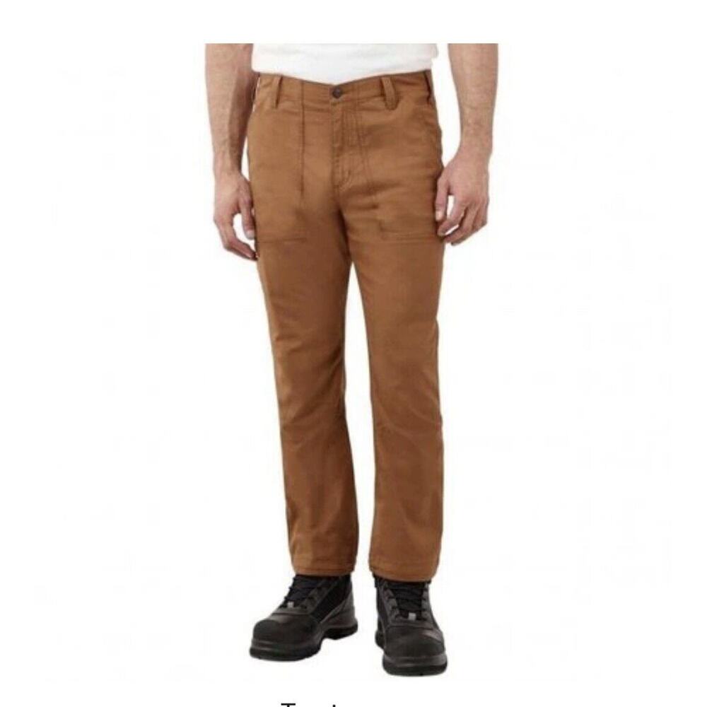 Carhartt BN5222-M Force Relaxed Fit Twill 5-Pocket Work Pant 32X32 In Brown NEW